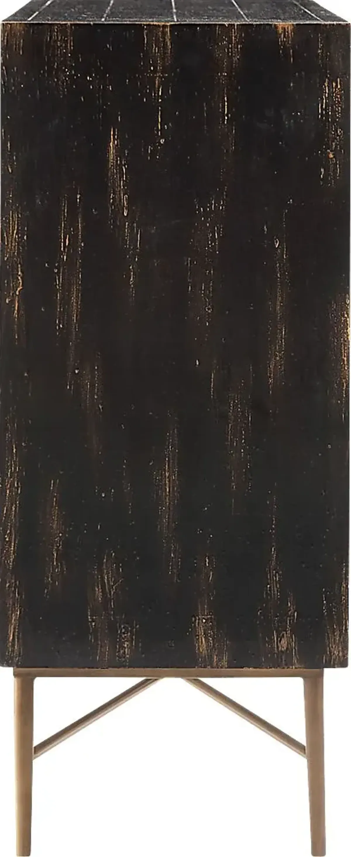 Veazey Black Accent Cabinet