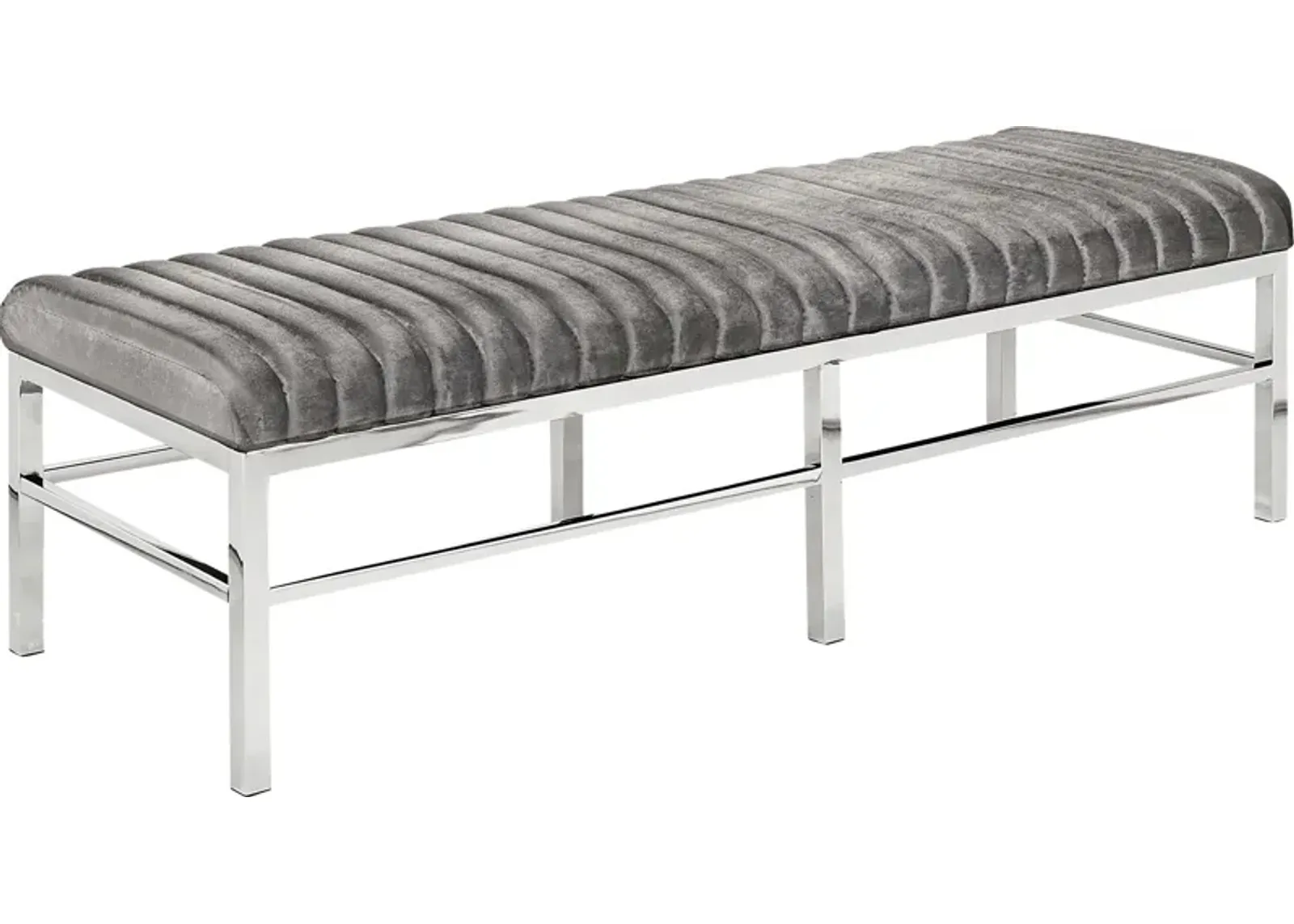 Beemon Gray Accent Bench