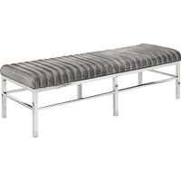 Beemon Gray Accent Bench