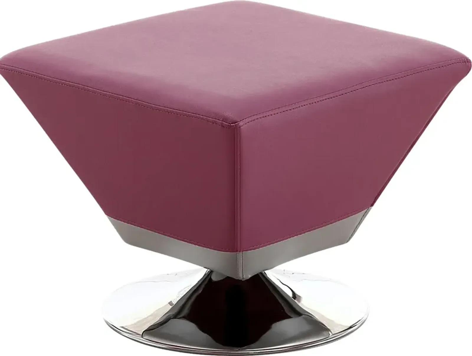 Buecker Purple Swivel Ottoman