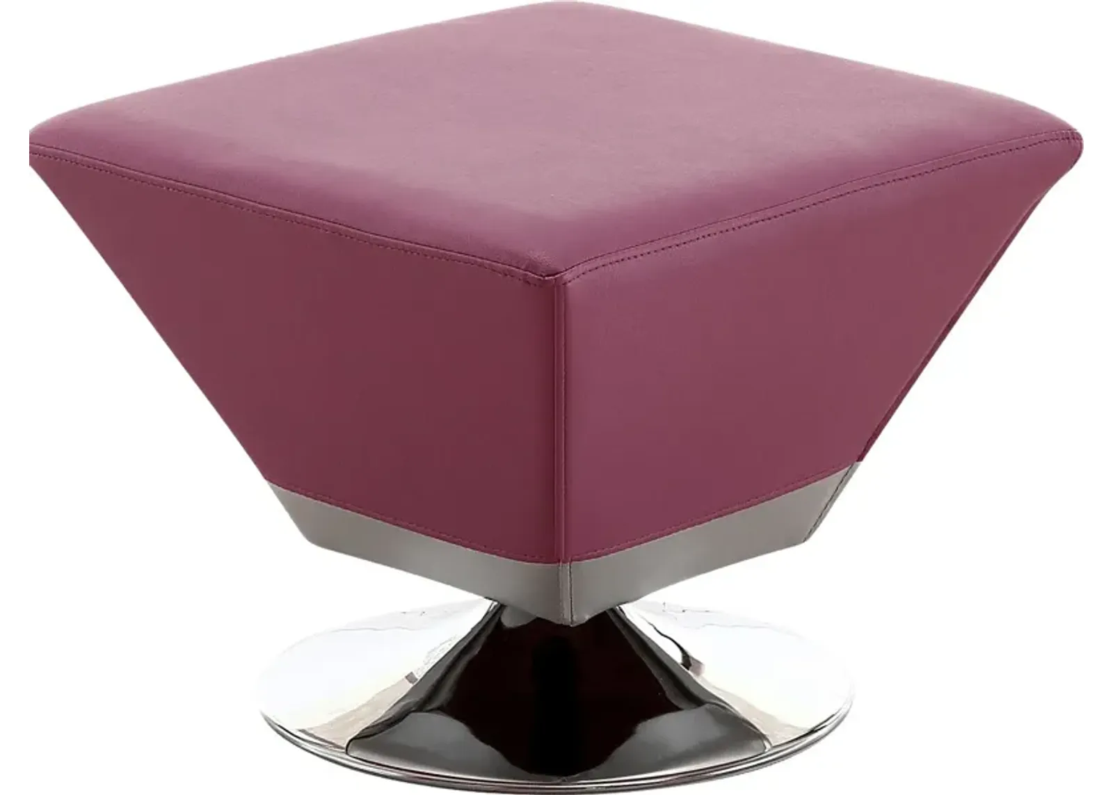 Buecker Purple Swivel Ottoman