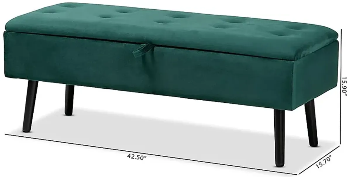 Whimbrel Green Accent Bench