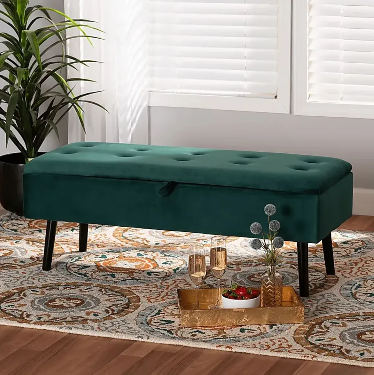 Whimbrel Green Accent Bench