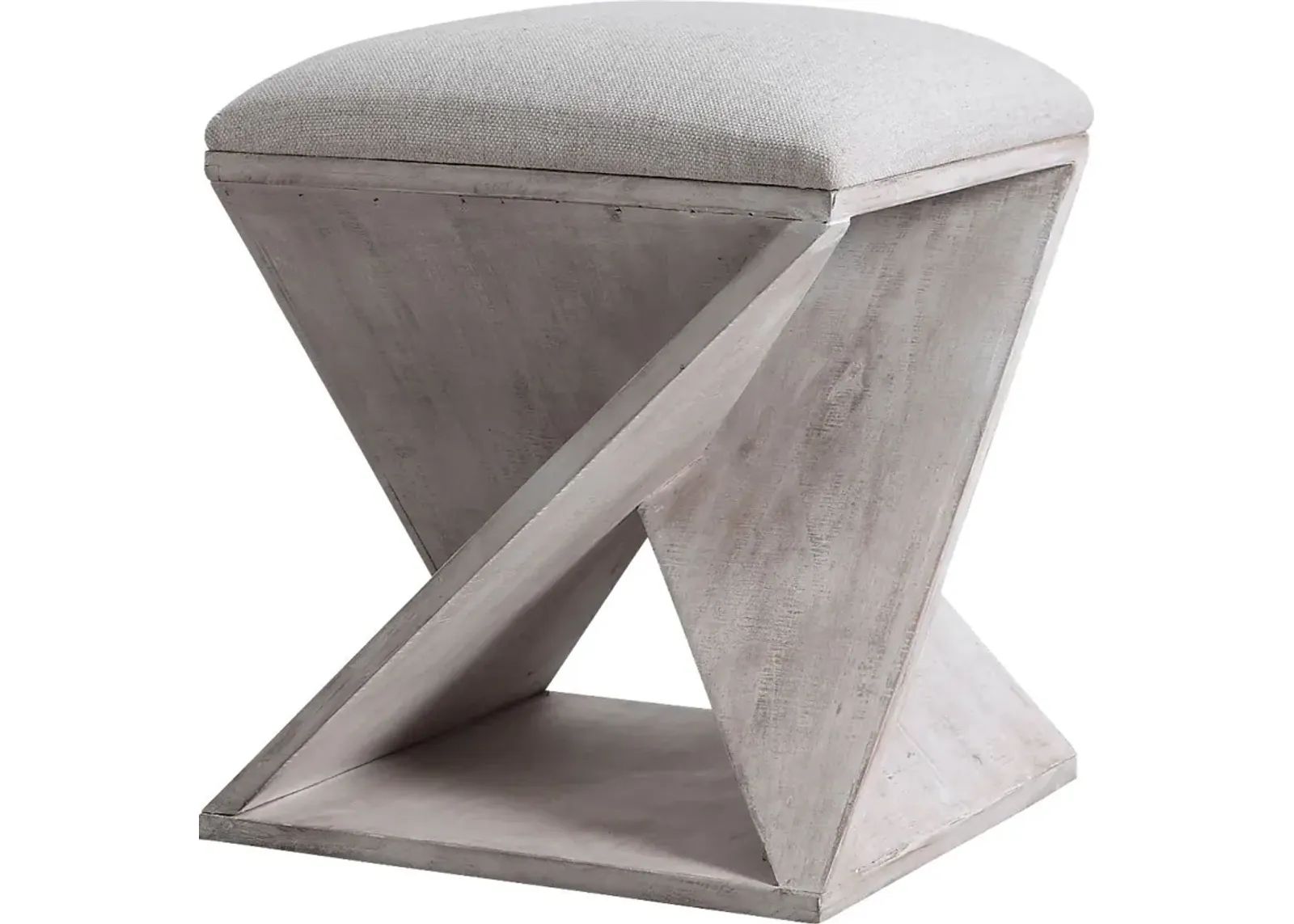 Waxwing White Ottoman