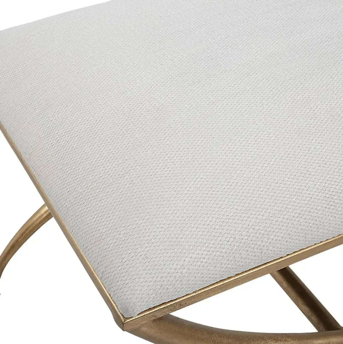 Calaria White Accent Bench