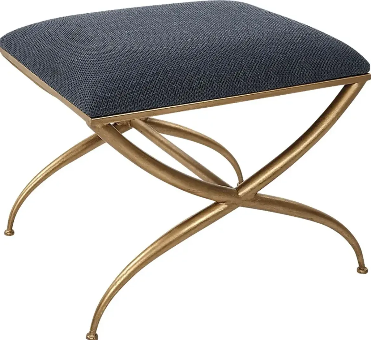 Calaria Navy Accent Bench