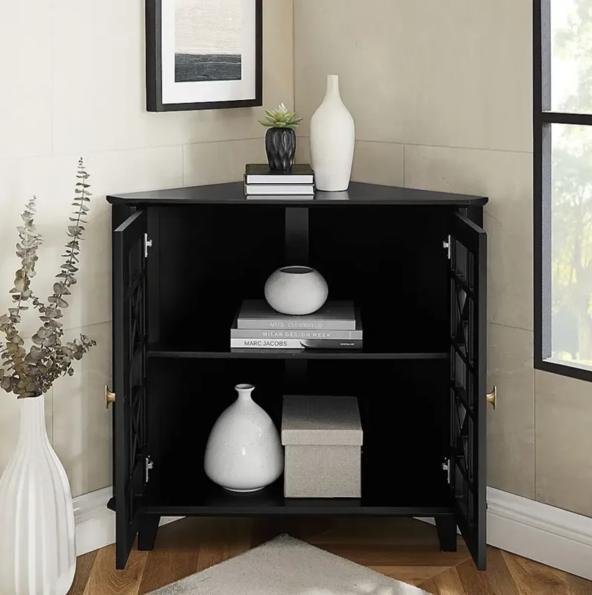 Westlyn Black Accent Cabinet