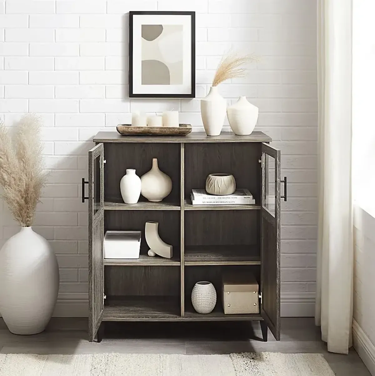 Gradendale Gray Accent Cabinet