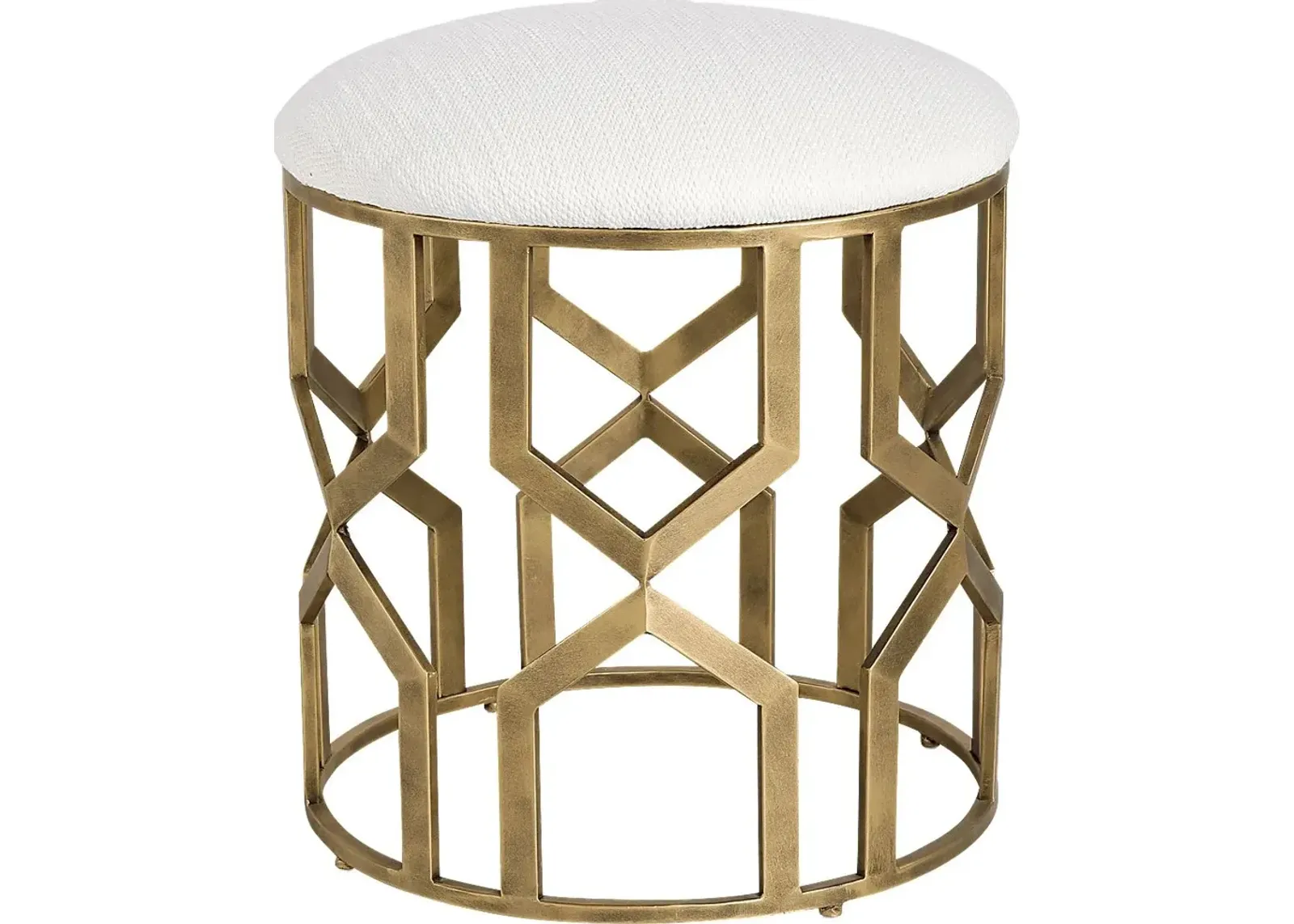 Graigleith White Accent Ottoman