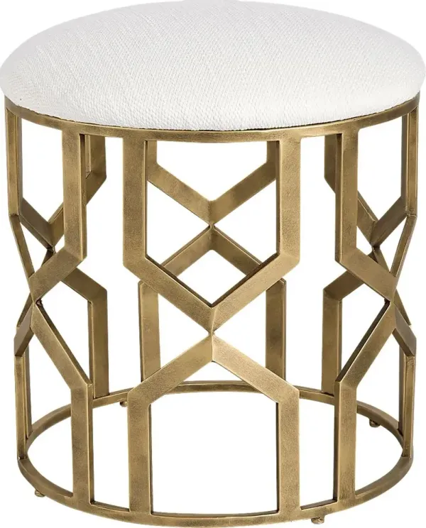 Graigleith White Accent Ottoman