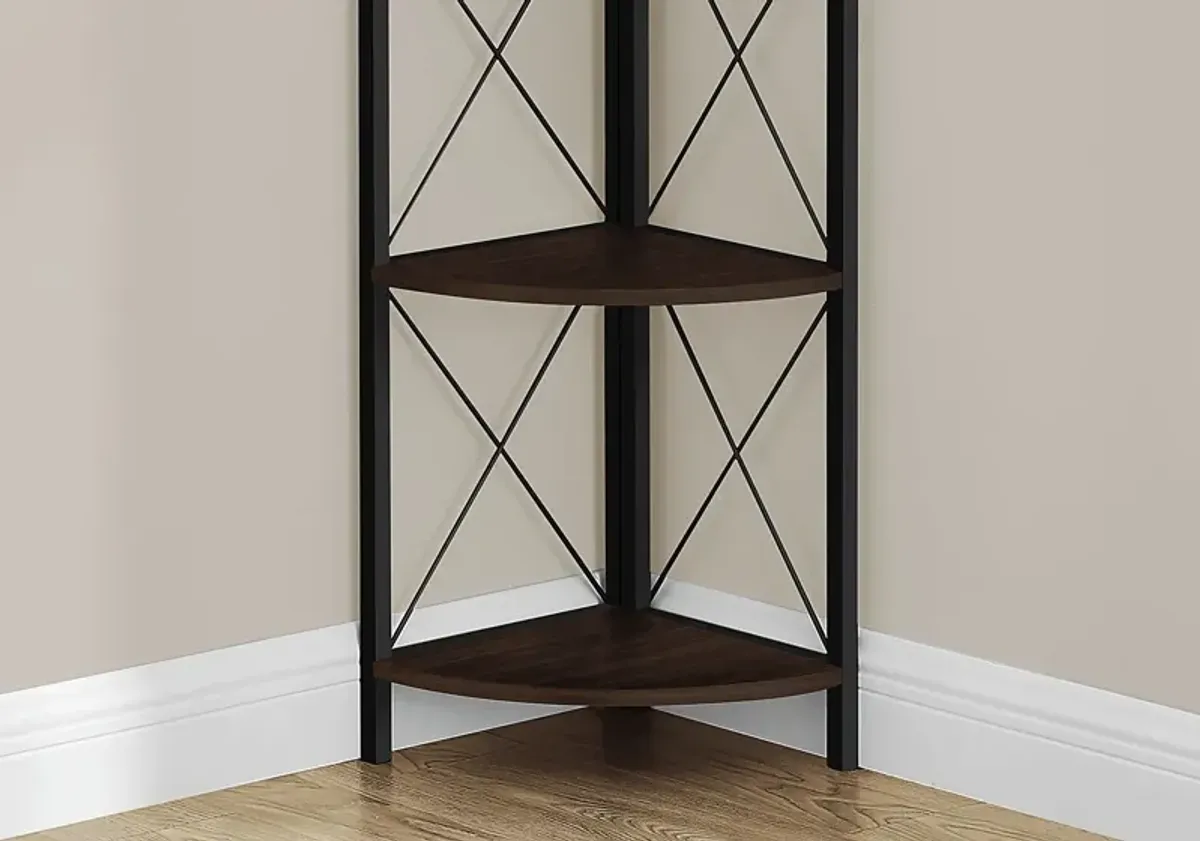 Wilford Espresso Bookcase