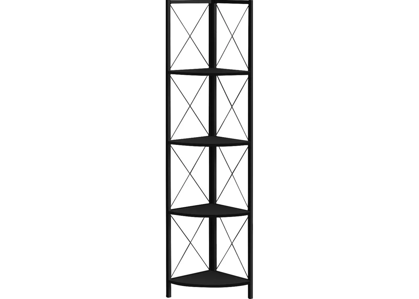 Wilford Black Bookcase