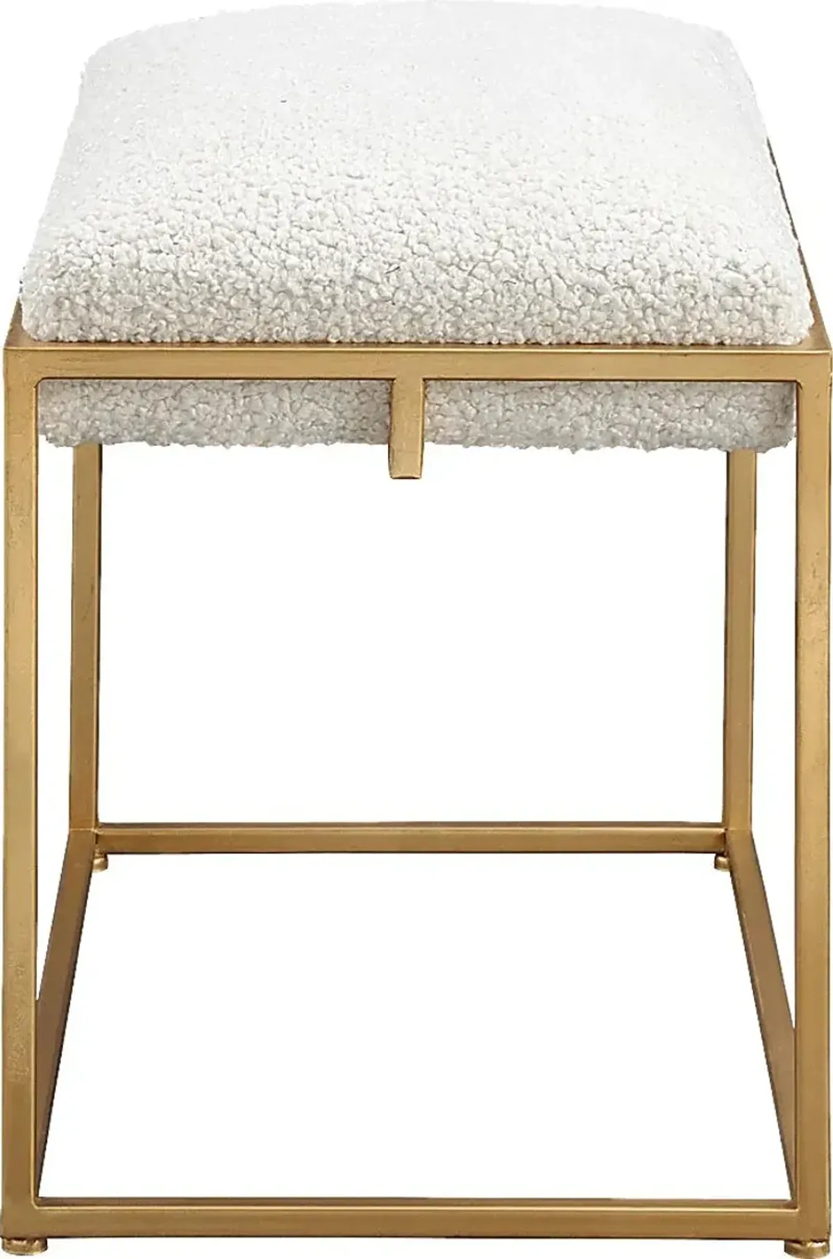 Cadencia White Accent Bench