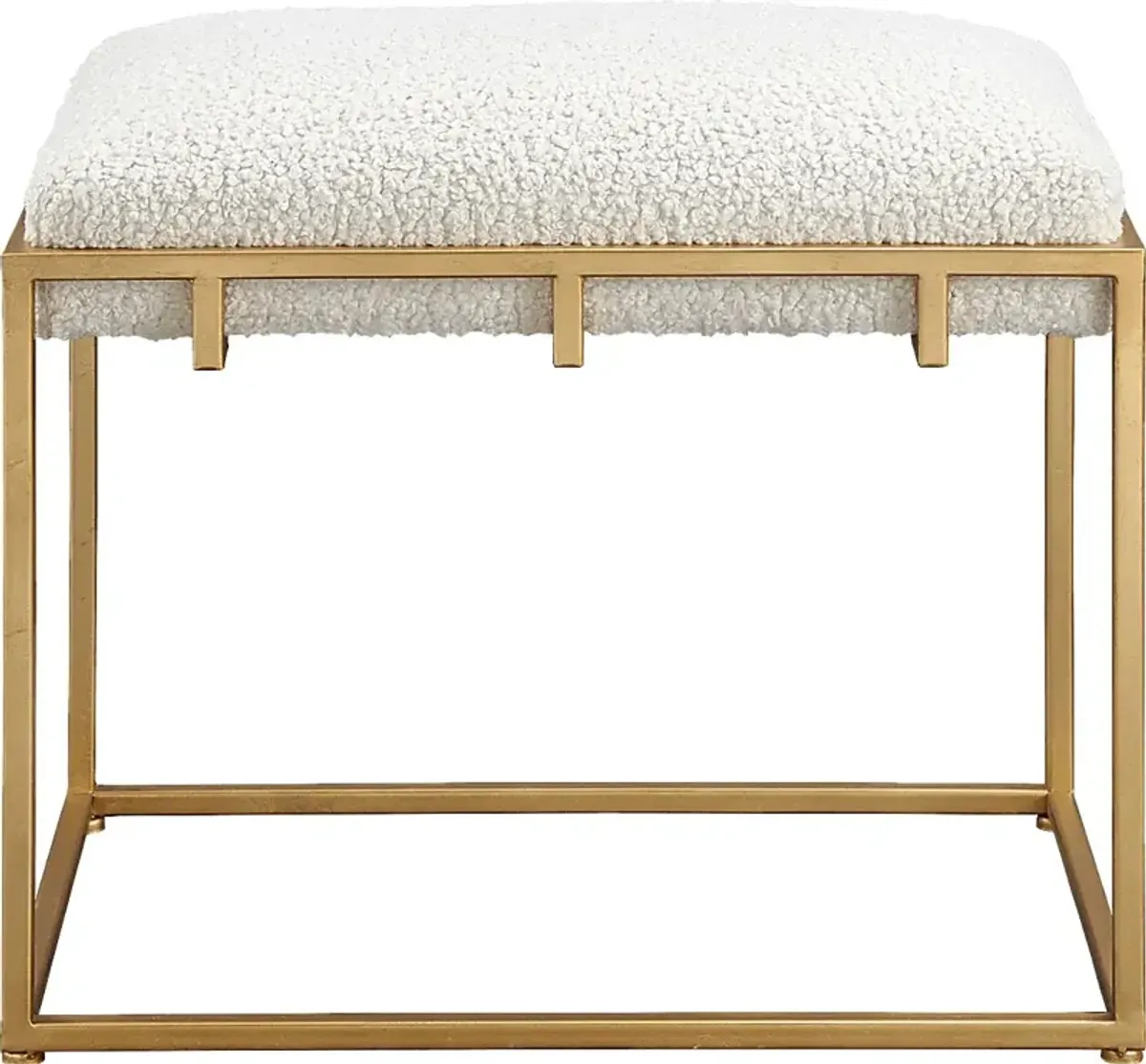 Cadencia White Accent Bench