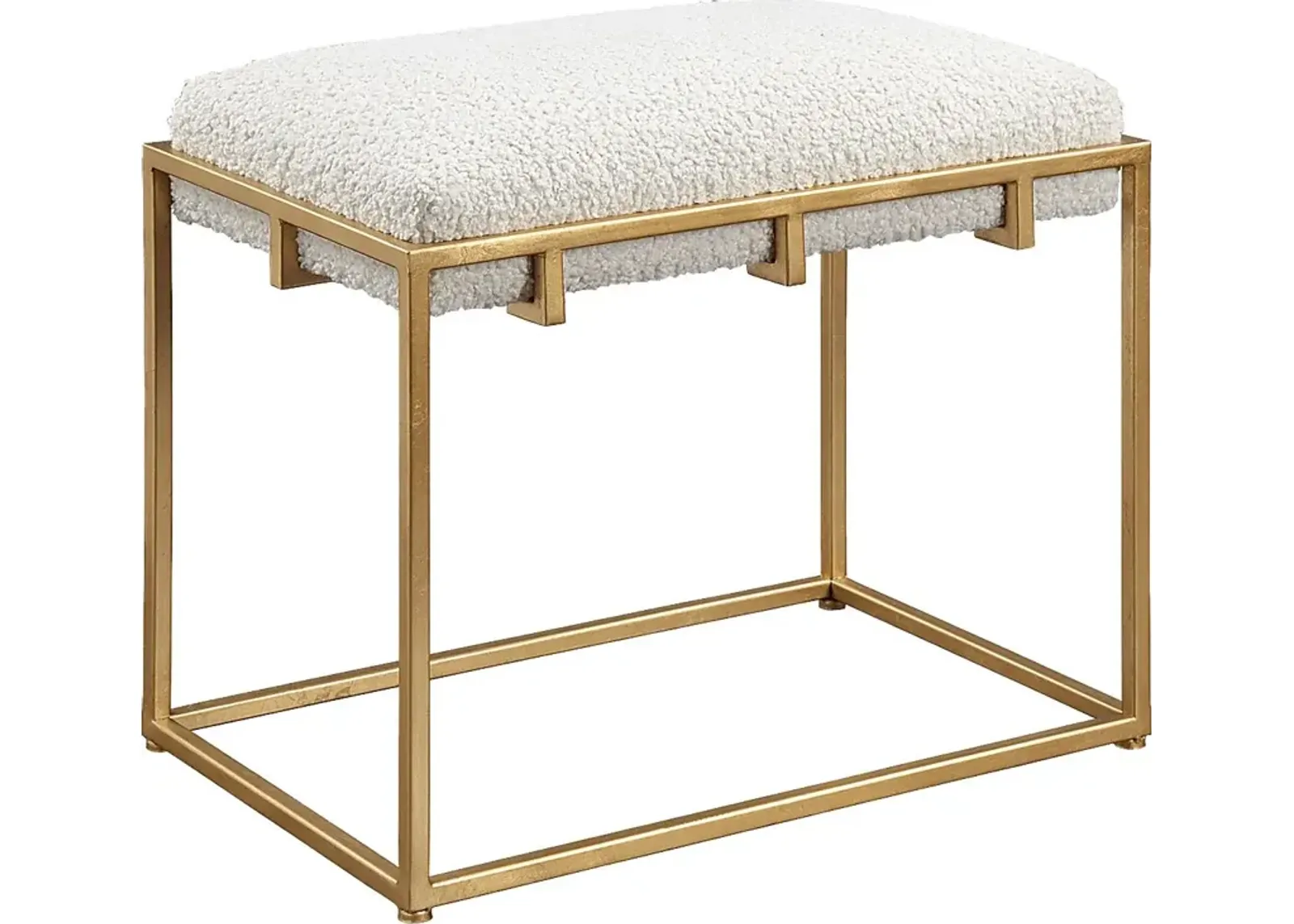 Cadencia White Accent Bench