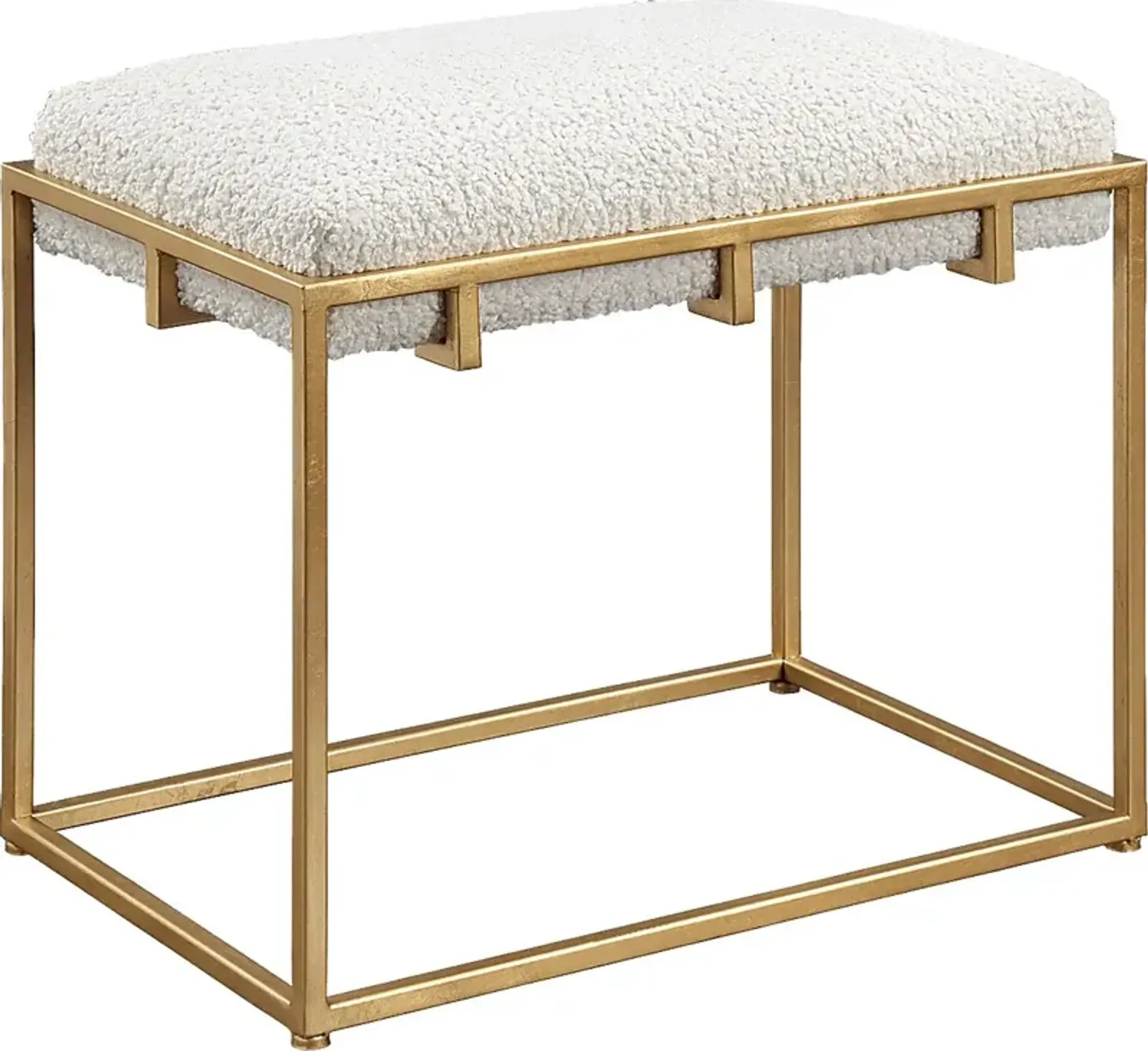 Cadencia White Accent Bench