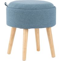 Luxomni Blue Accent Stool