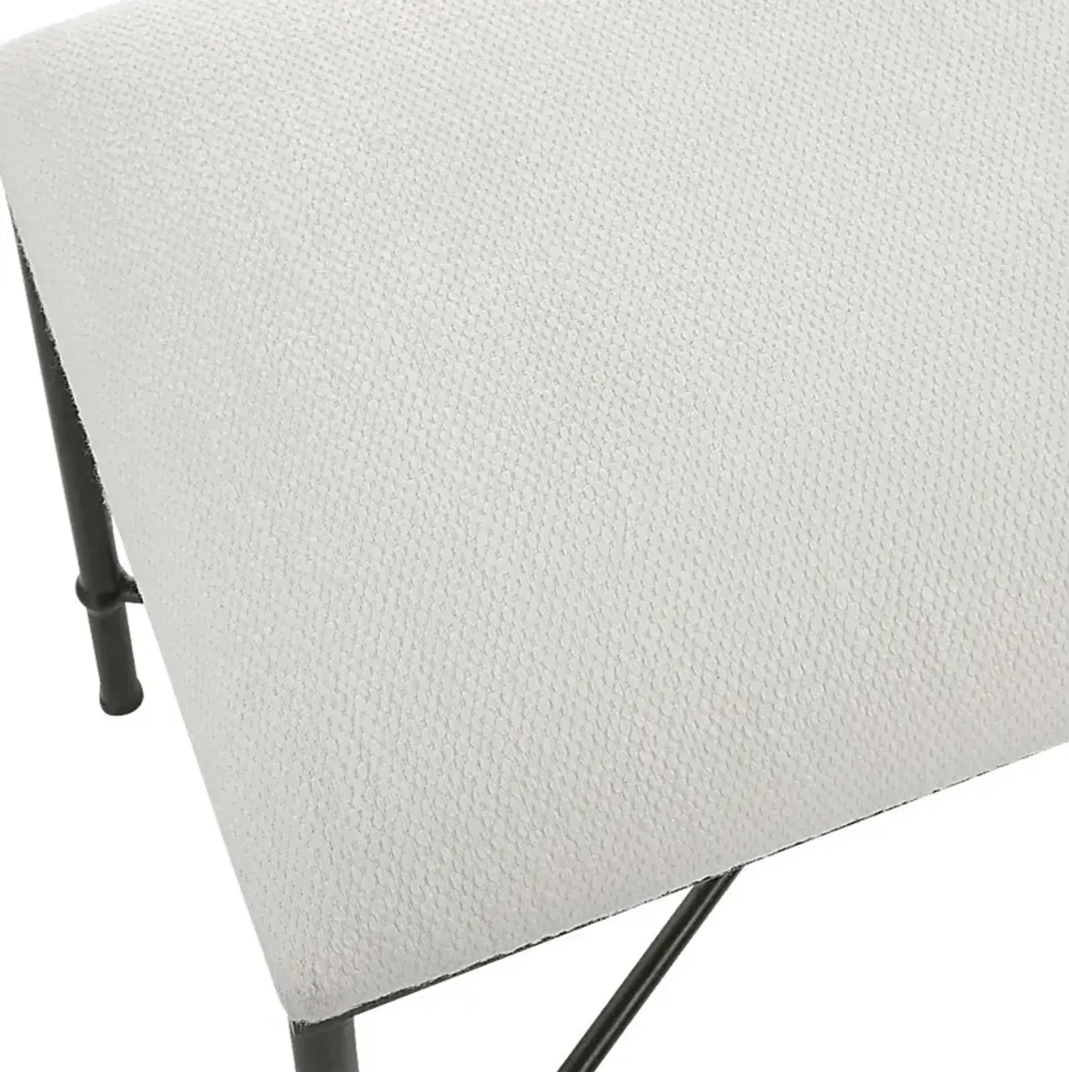 Cenera White Accent Bench