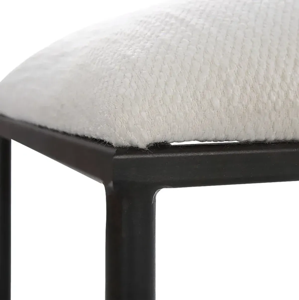 Cenera White Accent Bench