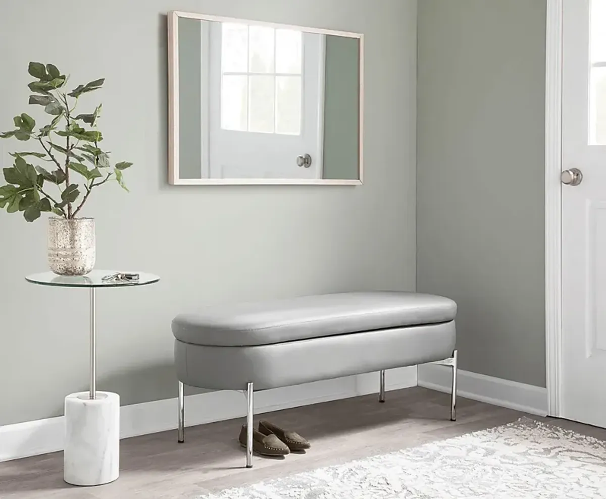 Avastele Gray Accent Bench