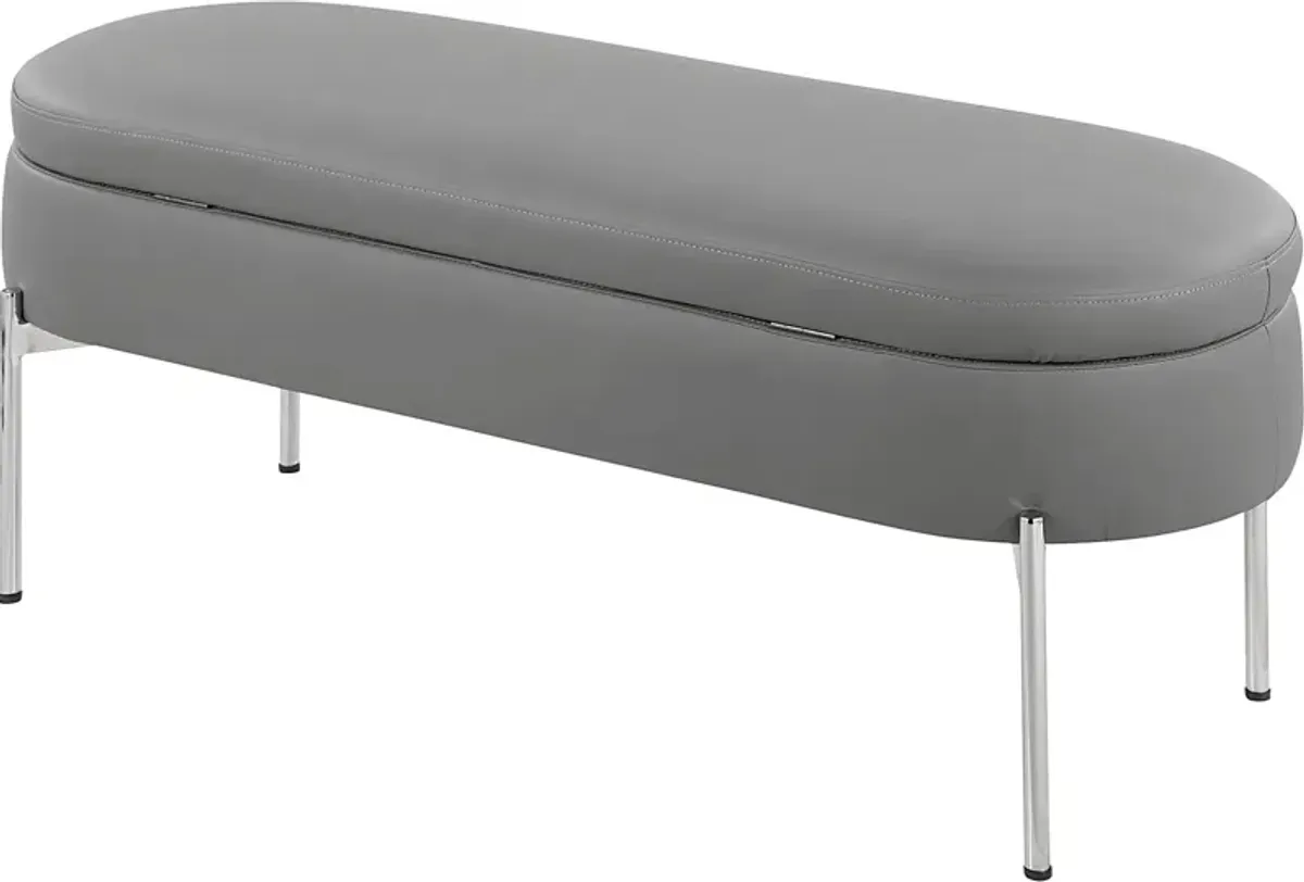 Avastele Gray Accent Bench