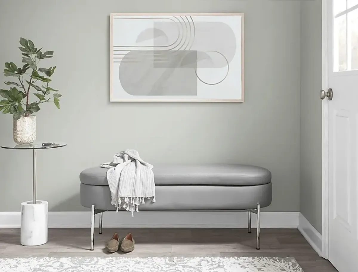 Avastele Gray Accent Bench