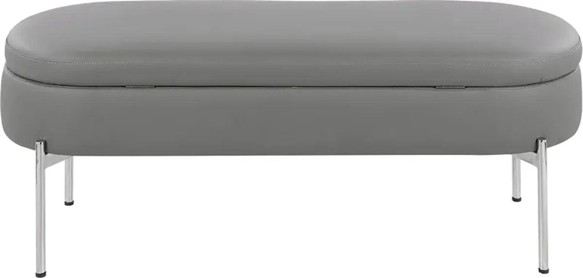 Avastele Gray Accent Bench