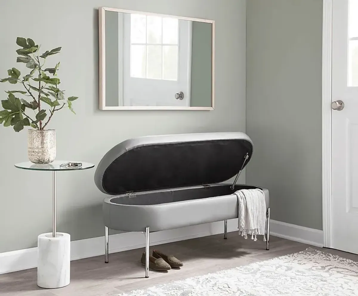 Avastele Gray Accent Bench