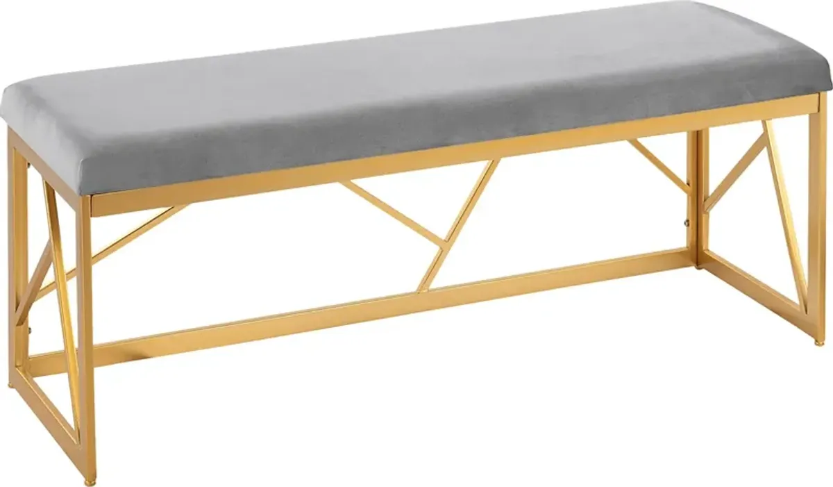 Belino I Gray Accent Bench