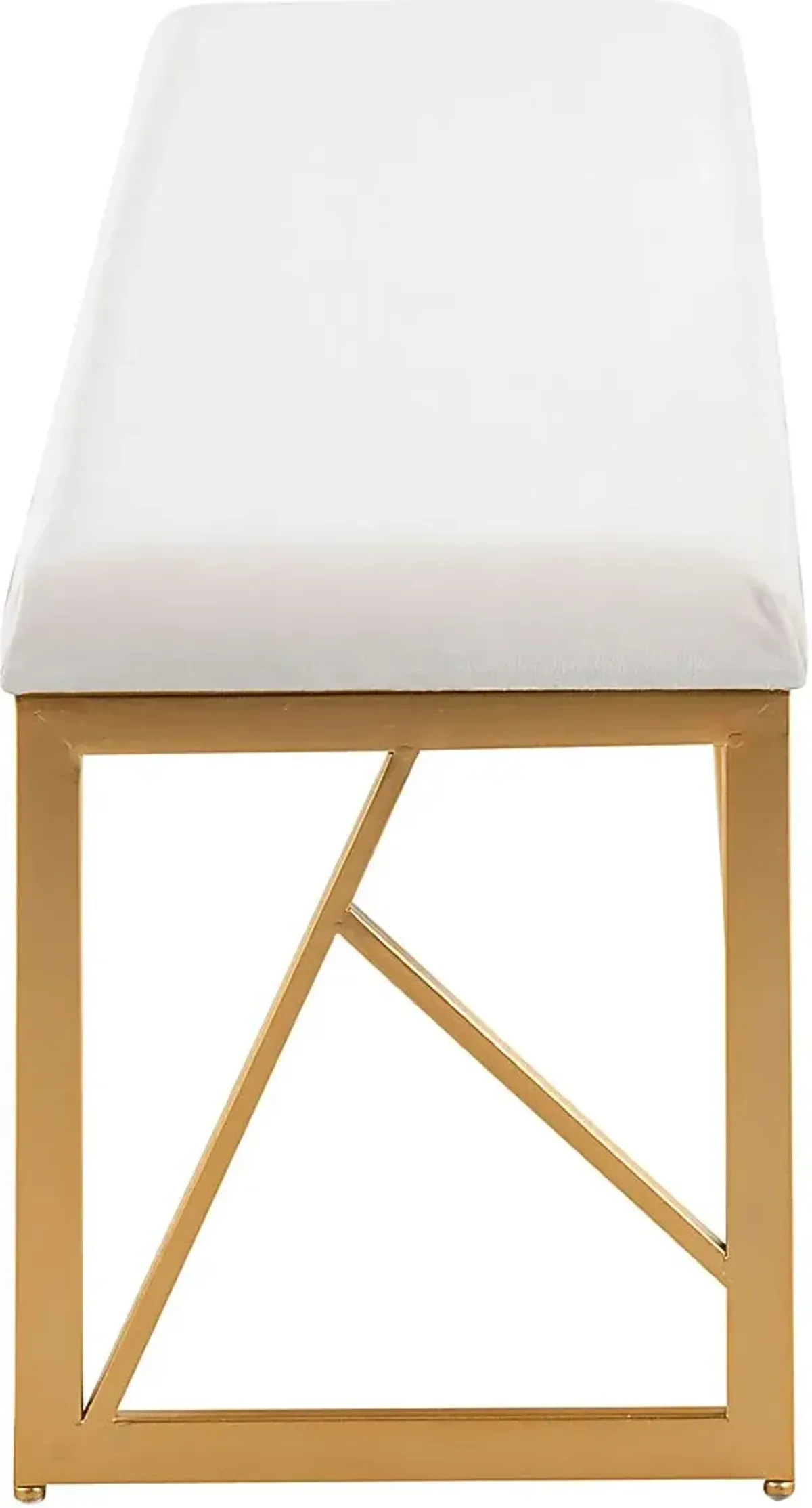 Belino I White Accent Bench