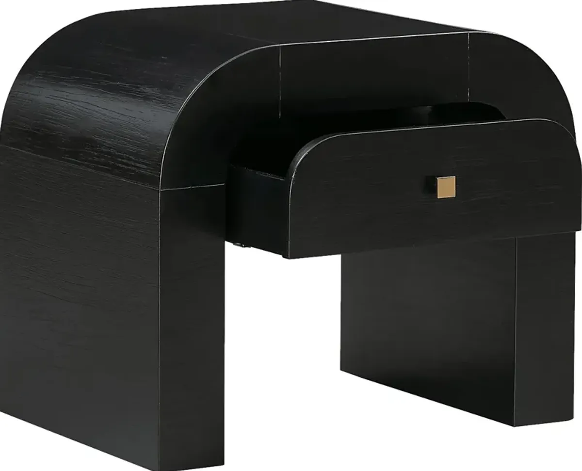 Mondrey Black Accent Table