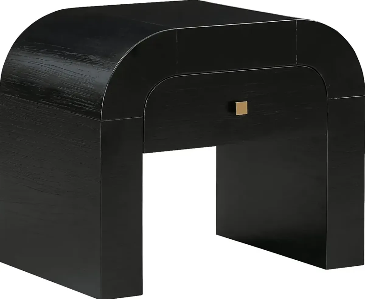 Mondrey Black Accent Table