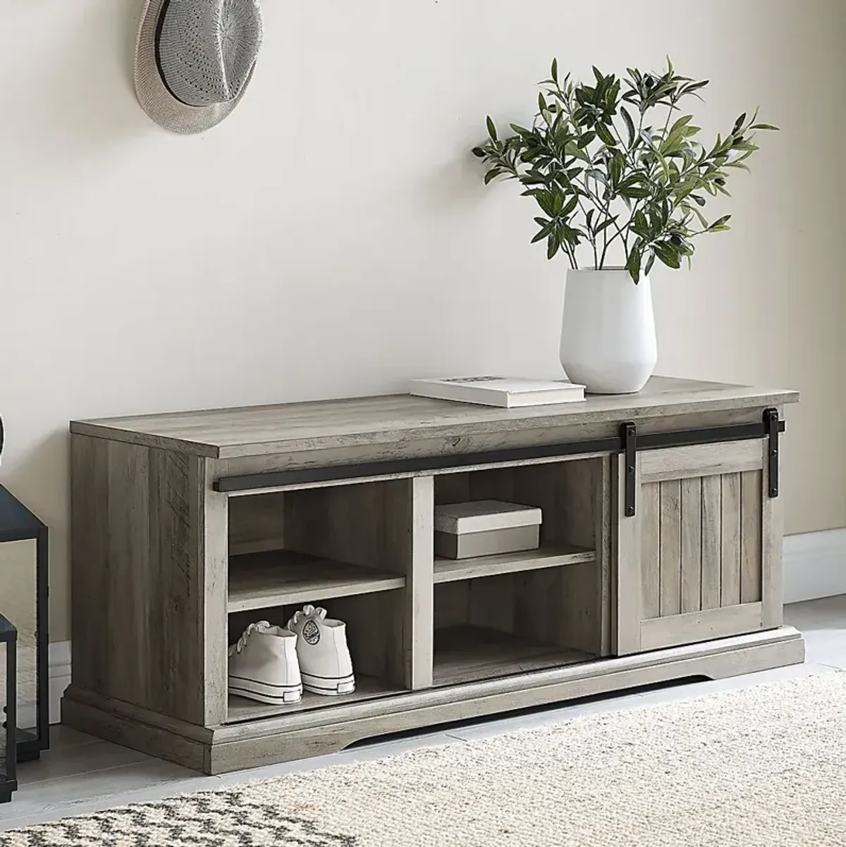 Archdale Gray Accent Bench