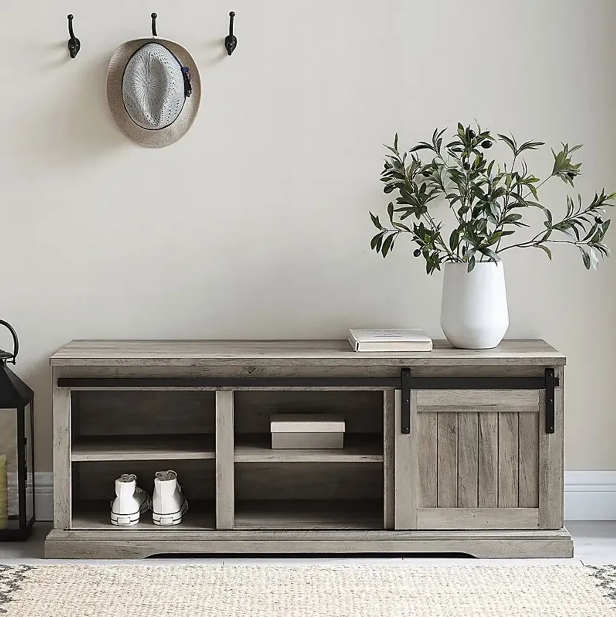 Archdale Gray Accent Bench