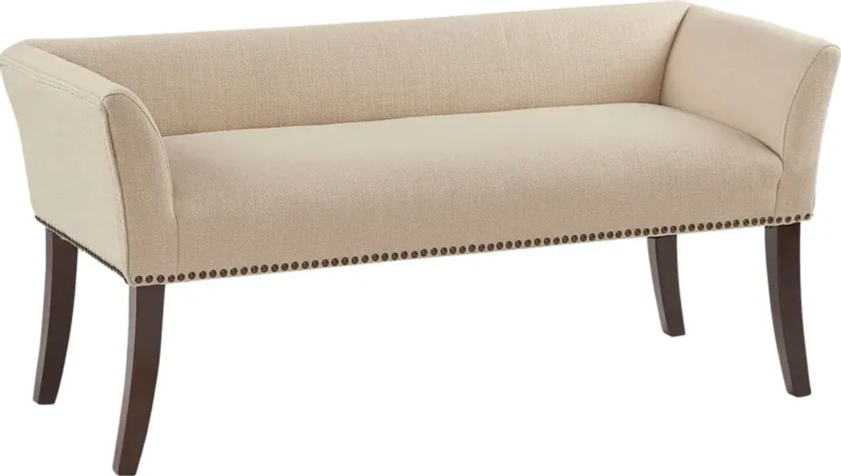 Rockglen Cream Accent Bench