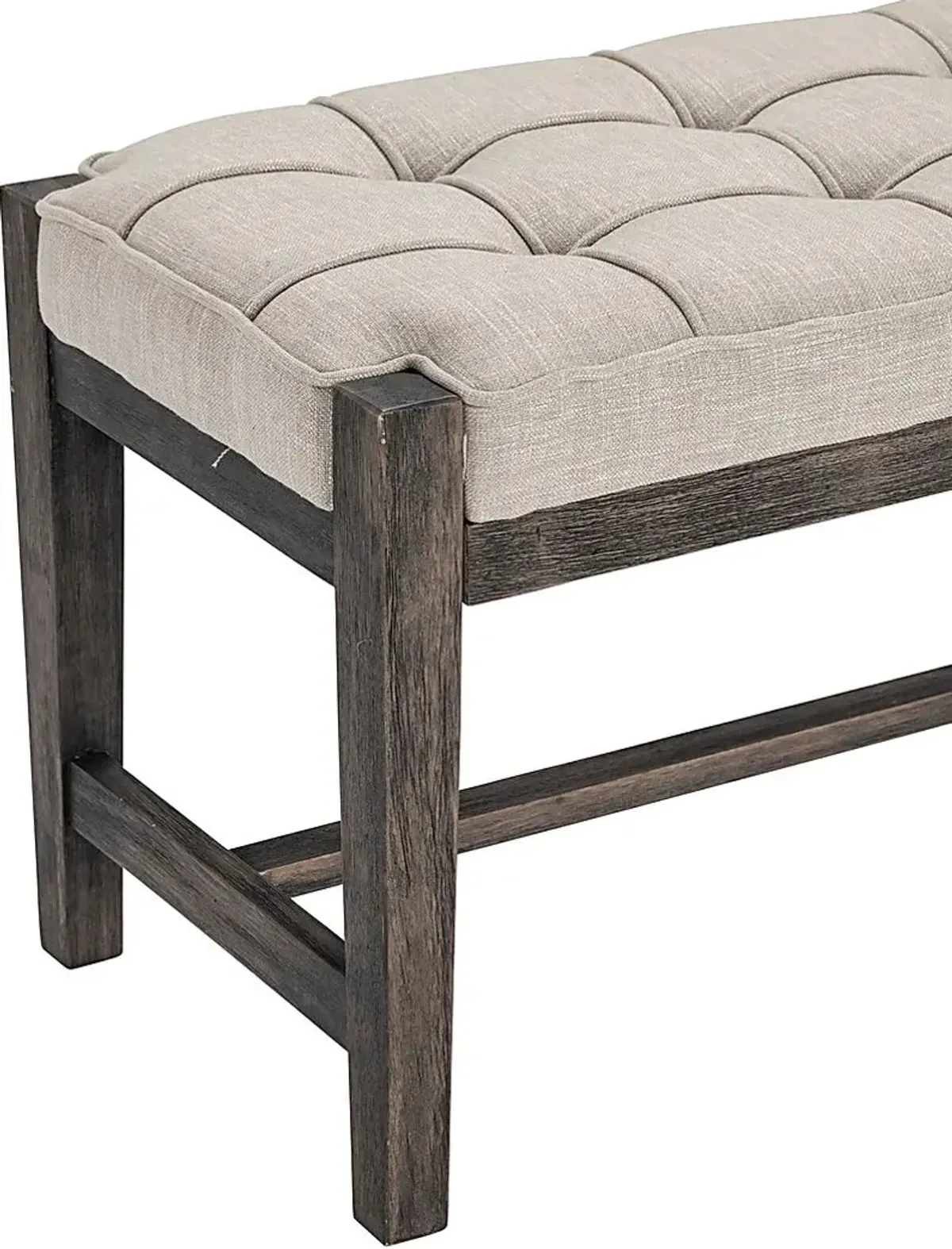 Leahren Gray Accent Bench