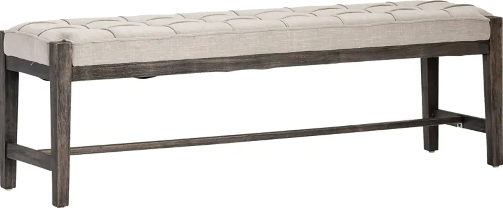 Leahren Gray Accent Bench