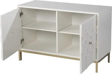 Oltons White Accent Cabinet