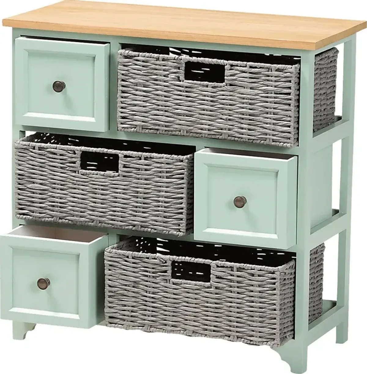 Enderby Mint Green Storage Cabinet