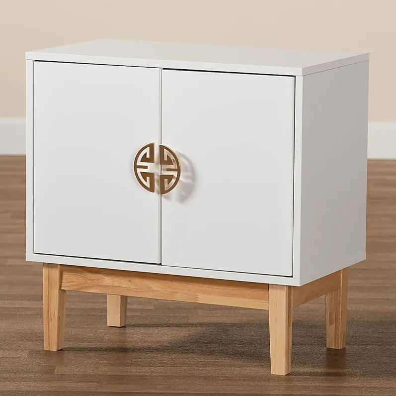 Harill White Accent Cabinet