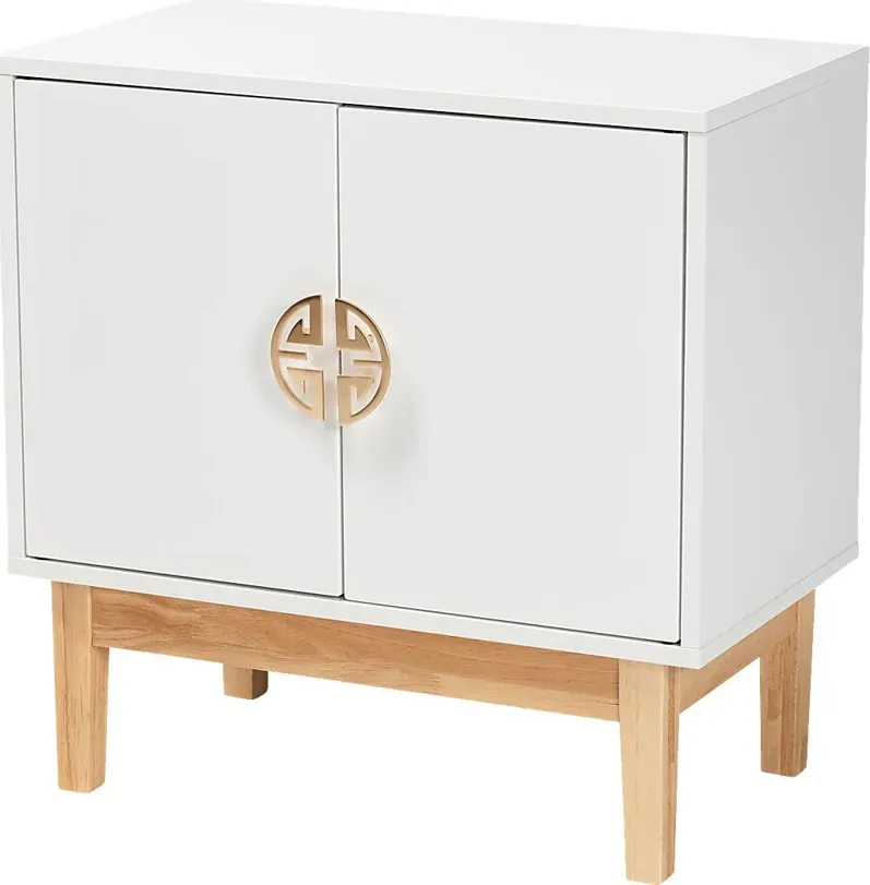 Harill White Accent Cabinet