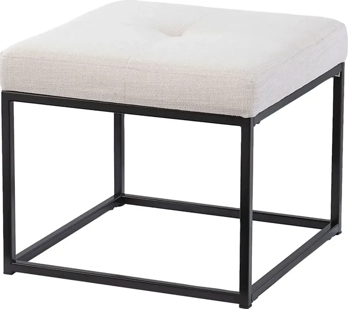 Delmoncio White Ottoman Set