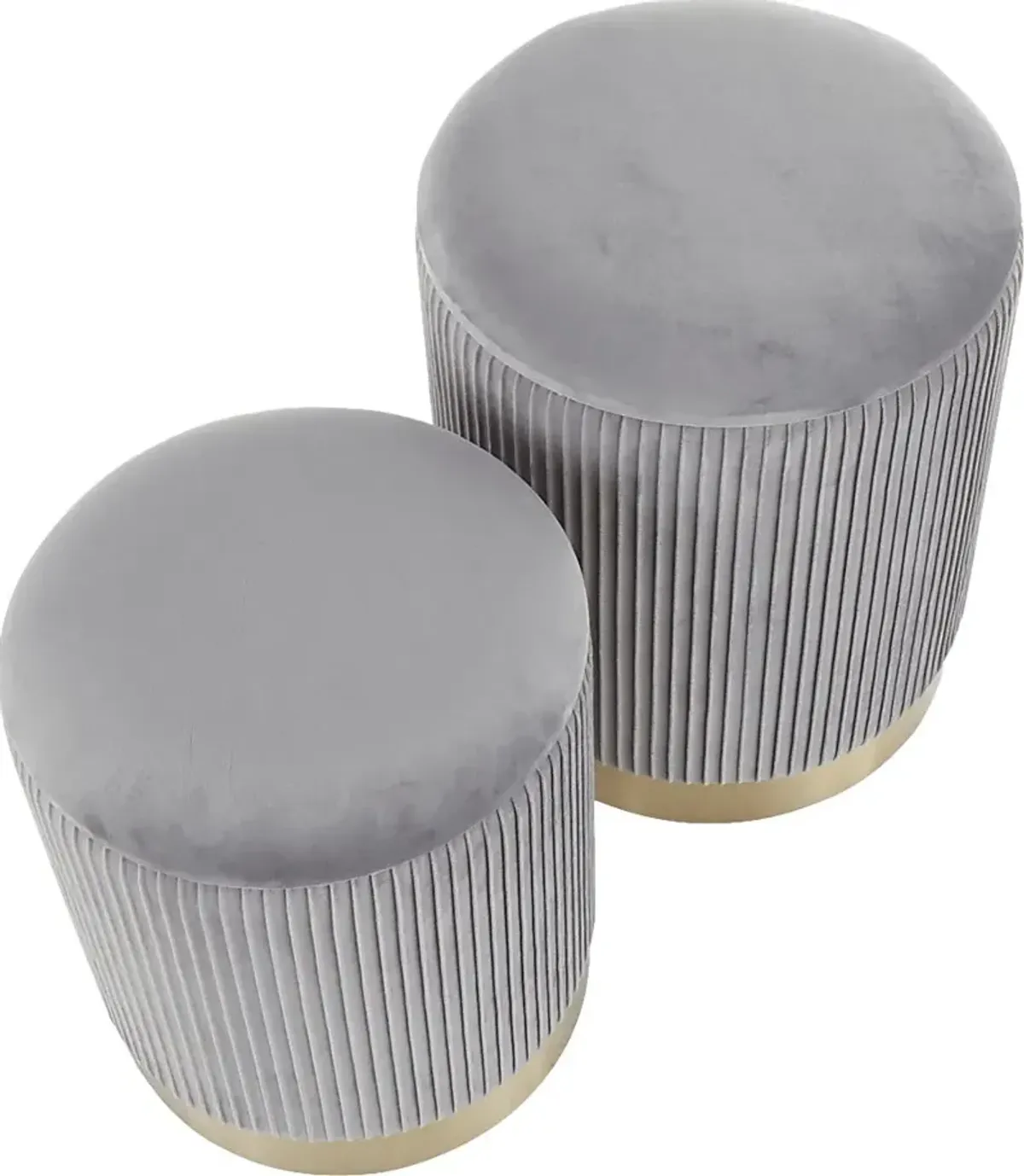 Lyerly Gray Ottoman, Set of 2