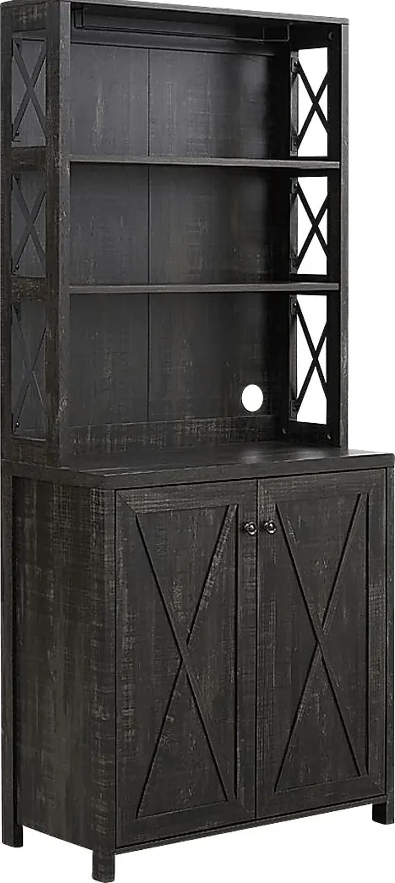Loron Charcoal Bar Cabinet
