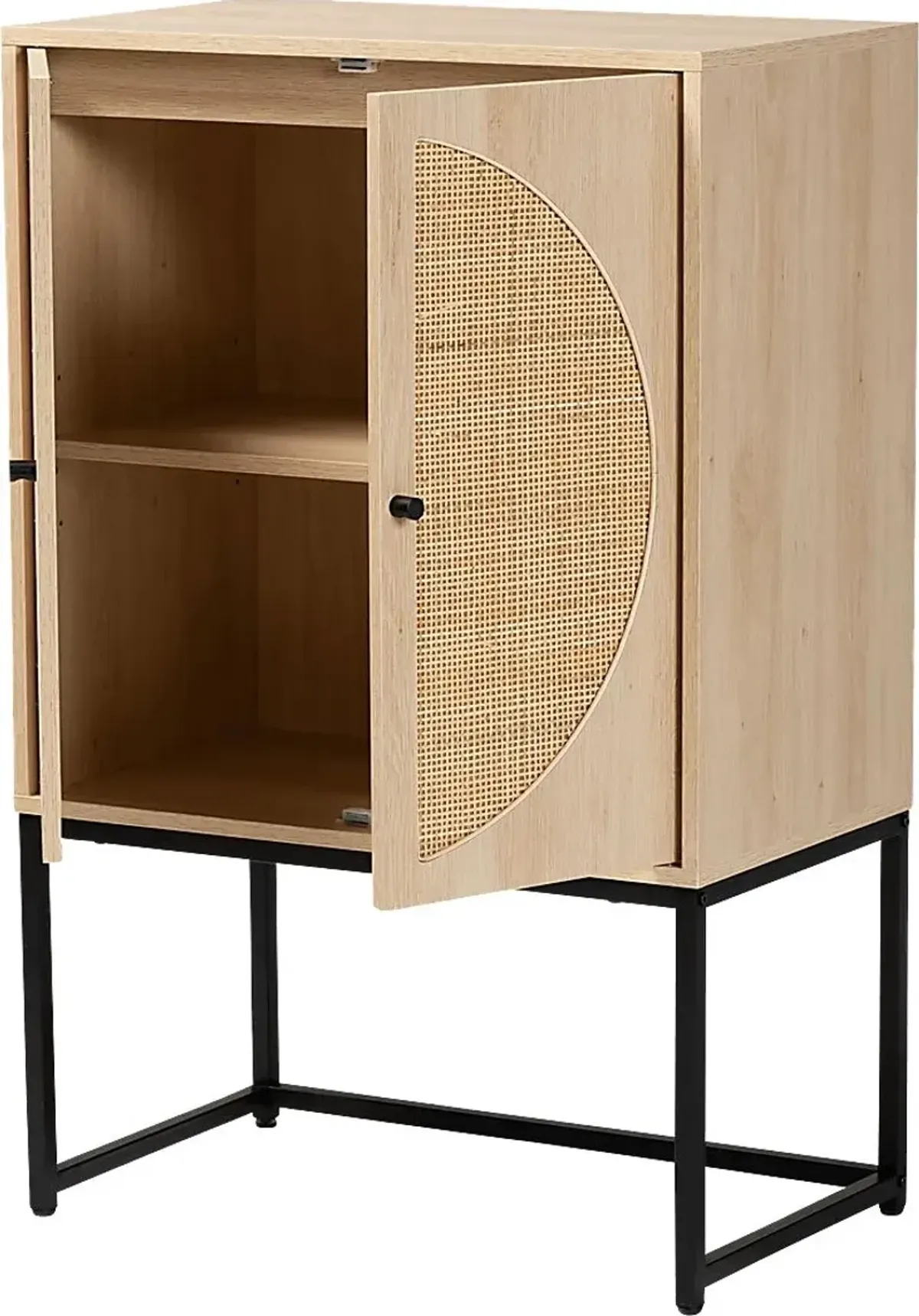 Tiche Light Brown Accent Cabinet