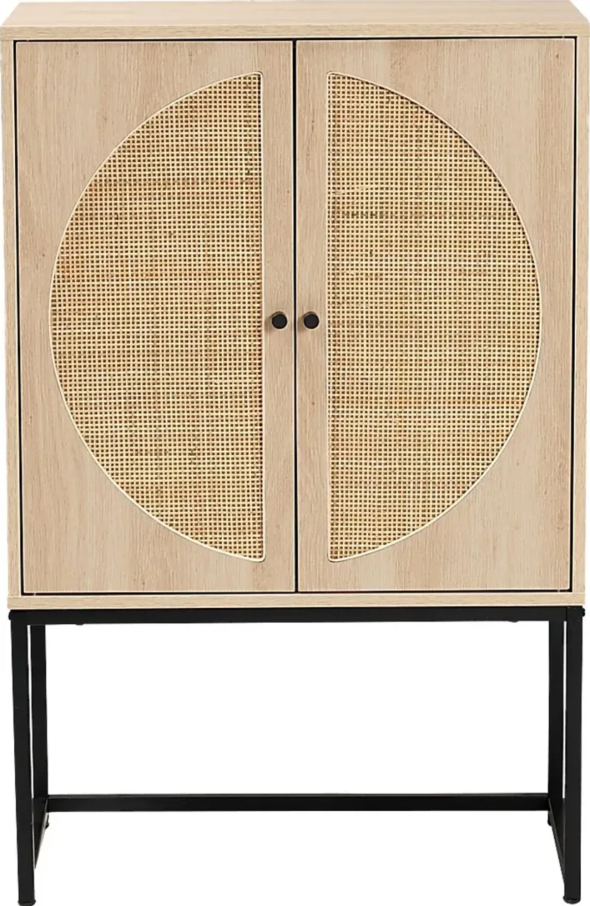 Tiche Light Brown Accent Cabinet