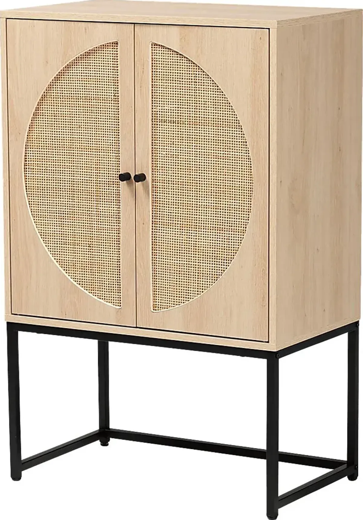 Tiche Light Brown Accent Cabinet