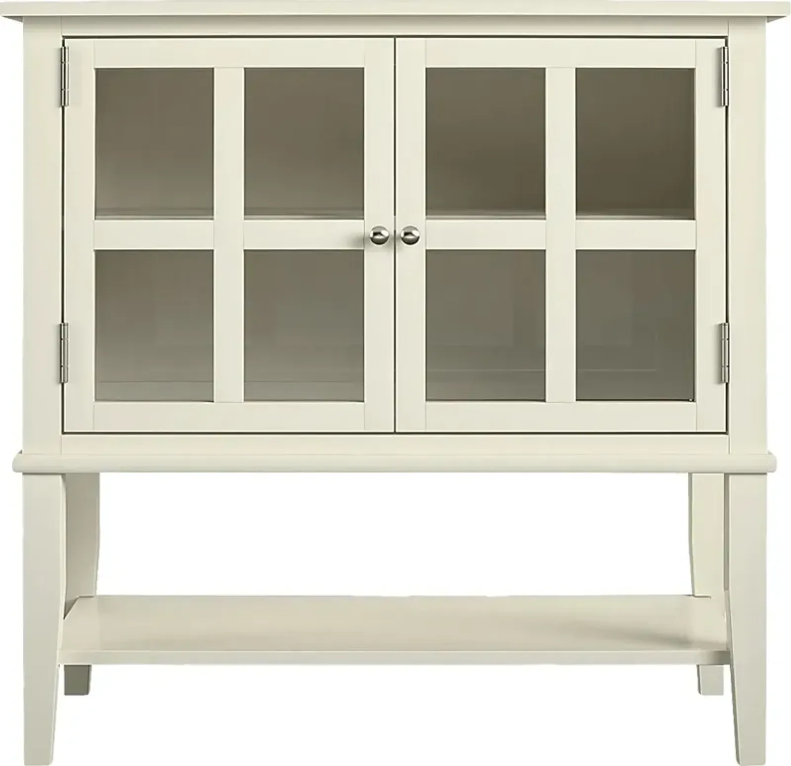 Kuchn White Accent Cabinet