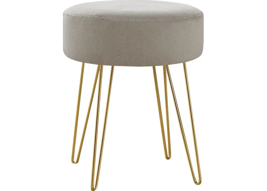 Cinderlane Beige Ottoman