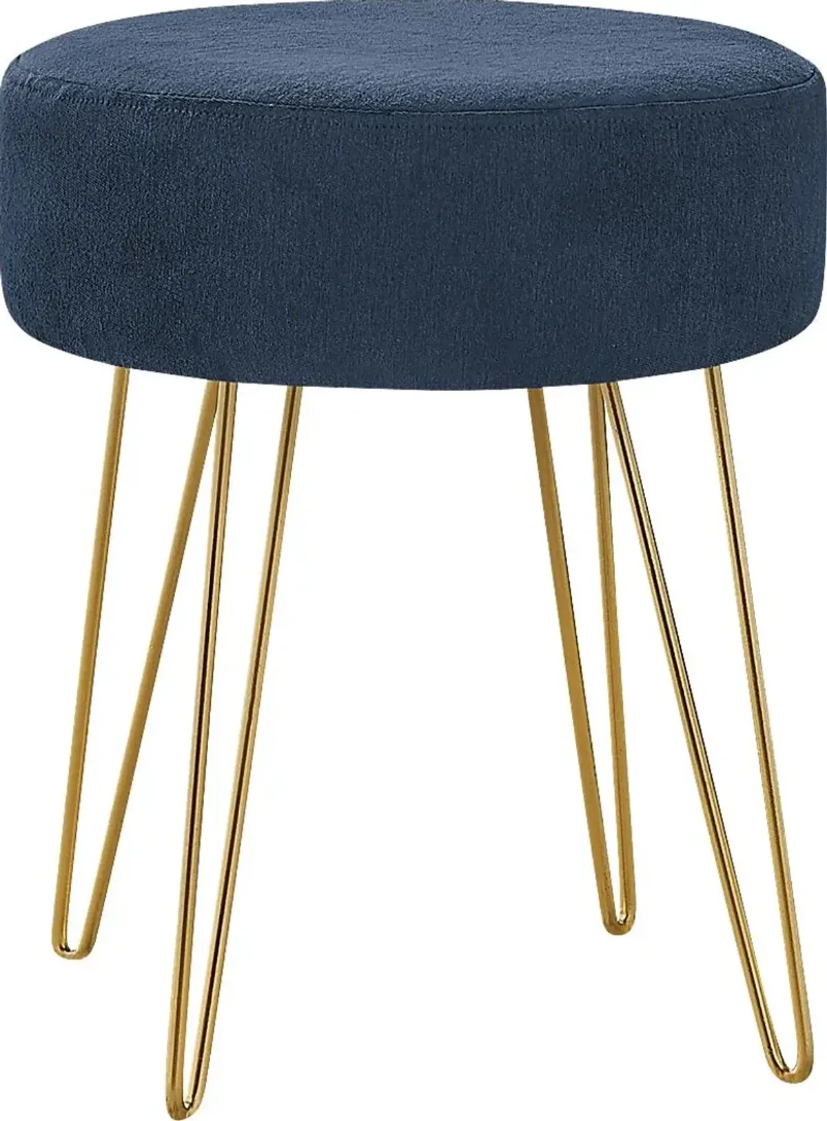 Cinderlane Blue Ottoman